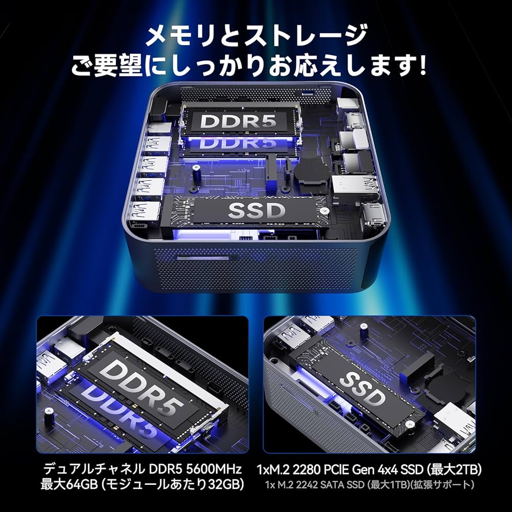 Amazon.co.jp: GEEKOM AI ミニpc GT1 Mega 第14代最强 インテル